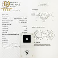 Diamant de laboratoire synthétique HPHT CVD, taille ronde, certifié IGI VVS, 0,3 ct-3 ct, prix bas, vente en gros