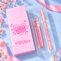 Kit de gloss à lèvres et crayon à lèvres effet gelée, longue tenue, non collant, brillant – Meilleures ventes