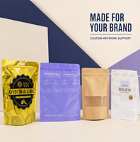 Sachet Doypack Recyclable Conforme PPWR en Monomatériau avec Fermeture Éclair et Fenêtre Transparente pour Emballage Alimentaire, Vente en Gros Personnalisée