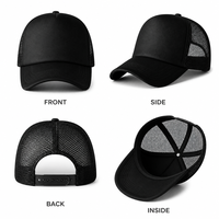 Casquette de baseball unisexe personnalisable avec logo, visière en mousse, dos en maille, fermeture snapback, broderie, vente en gros, OEM, faible MOQ
