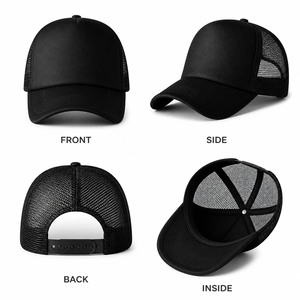 Gorra Trucker Personalizada con Logotipo, Parte Delantera de Espuma, Parte Trasera de Malla, Cierre a Presión, Gorra de Béisbol Ajustable, Bordada, Unisex, Venta al Por Mayor, OEM, MOQ Bajo - Product Image 2