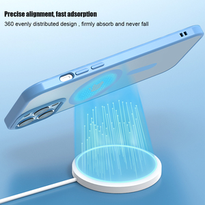 Custodia magnetica per telefono con ricarica Wireless <span class=keywords><strong>trasparente</strong></span> con Design sfumato <span class=keywords><strong>trasparente</strong></span> di alta qualità per <span class=keywords><strong>iPhone</strong></span> 14 Pro Max 13 Pro 12 11 - Product Image 6