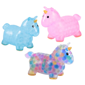 Unicorno spremere giocattoli ragazze ragazzi Stress sollievo giocattoli per bambini sensoriali Fidget giocattoli con perline d'acqua all'interno - Product Image 5