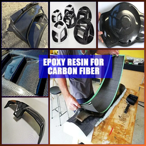 UV kháng và màu vàng kháng AB Keo Epoxy nhựa tinh thể rõ ràng cho xe sợi carbon - Product Image 3