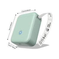 Mini imprimante d'étiquettes thermiques portable, largeur de média d'impression 12-15 mm, imprimantes d'autocollants adhésifs, utilisation à domicile/au bureau, interface USB, en stock