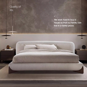 Letto Moderno di Lusso Italiano Nordico Trapuntato Morbido, Misura Queen/King, Struttura in Legno Massello di Pino, Rivestimento in Velluto, Contenitore Regolabile in Compensato - Product Image 3