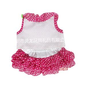 Gonna coreana in pizzo rosa Basset Hound <span class=keywords><strong>cane</strong></span> peluche cucciolo di moda per animali domestici - Product Image 1