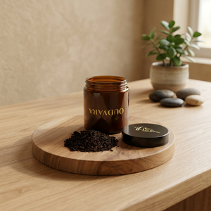 Oudvara Bukhur 60g, una mezcla de incienso auténtica y rica en aromas, elaborada para los rituales tradicionales de quemar bakhoor. - Product Image 2