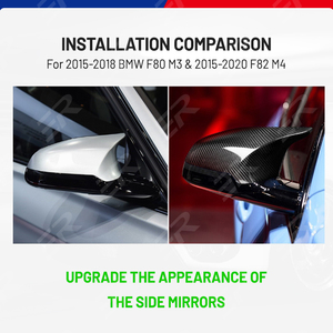 M phong cách bất sợi carbon xe gương chiếu hậu Bìa gương mũ cho BMW loạt M3 M4 F80 F82 - Product Image 2