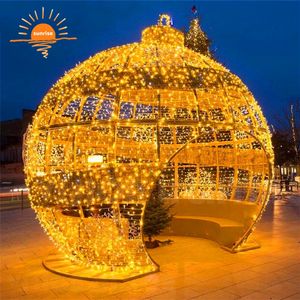 Iluminação para tema de natal, tema, à prova d' água, decoração, para áreas externas, com bola de arco enorme, centro de compras - Product Image 2
