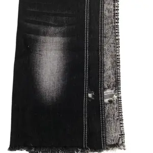 Factory Factory 100% Cotton Denim Fabric Jet Black Denim Clothing Fabric Cloth For Wholesale