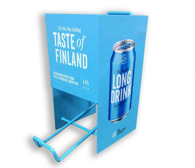 Apache Custom Made Energy Drink Cans Metal Display Rack Counter Top Display Stand Retail Store