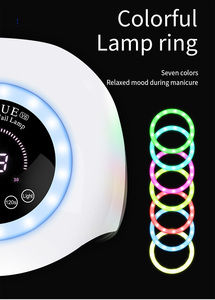 Sèche-<span class=keywords><strong>ongles</strong></span> <span class=keywords><strong>UV</strong></span> LED BLUEQUE V6 168W |   <span class=keywords><strong>Lampe</strong></span> à <span class=keywords><strong>ongles</strong></span> professionnelle personnalisée en usine avec anneau lumineux RGB et bouton de contrôle de la lumière - Product Image 4