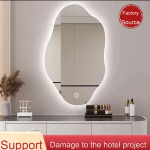 <span class=keywords><strong>Miroir</strong></span> <span class=keywords><strong>de</strong></span> courtoisie intelligent <span class=keywords><strong>de</strong></span> luxe à lumière LED <span class=keywords><strong>Miroir</strong></span> <span class=keywords><strong>de</strong></span> maquillage irrégulier au design moderne pour chambre à coucher et <span class=keywords><strong>salle</strong></span> <span class=keywords><strong>de</strong></span> <span class=keywords><strong>bain</strong></span> mural pour hôtels - Product Image 3