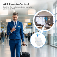 Saklar Dinding Pintar Standar EU Langsung dari Pabrik, 3 Gang Tuya WiFi Touch Switch 10A untuk Penggunaan Apartemen EU