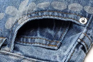 Pantaloncini Casual da ragazza con motivo a fiore <span class=keywords><strong>blu</strong></span> a vita media strappata con frange in stile Boho estivo 3Y-7Y - Product Image 5