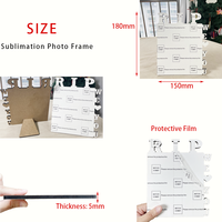 MDFSUB Rip we love you sublimation Panneau MDF Plaques en bois Sublimation RIP Cadre photo en Mdf vierge