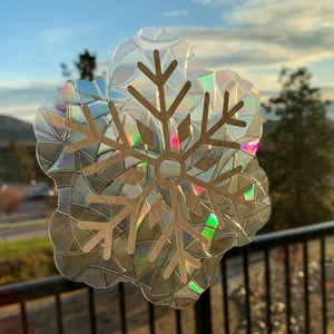 Custom Sun Catcher <strong>Giant</strong> Snow Flakes Decor <strong>Sticker</strong> - Product Image 1