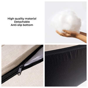 Sofá cama ortopédico cómodo para perros con soporte completo personalizado, Cama grande de espuma viscoelástica de lujo para perros con funda de terciopelo lavable extraíble - Product Image 4