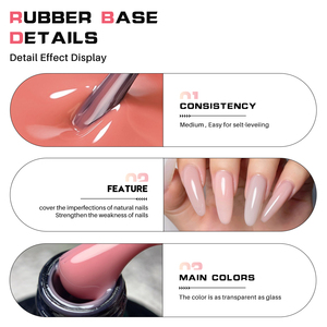 <span class=keywords><strong>Deroi</strong></span> Ruber Base Gel Nude Color Nail Painting Gel Uv Rubber Base Gel Nail Polish French Rubber Base Coat - Product Image 2
