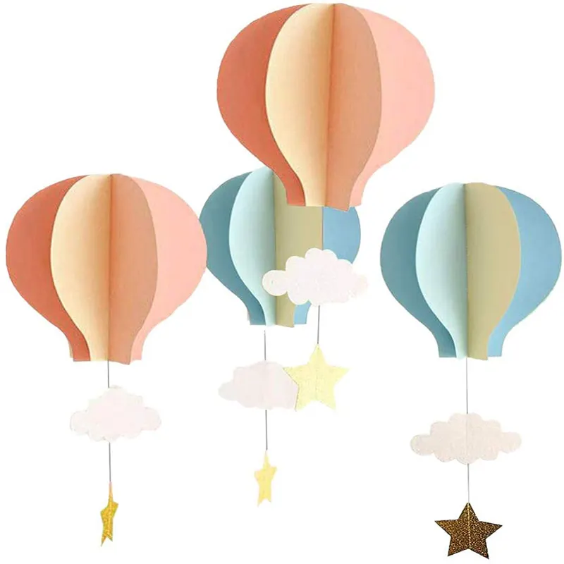 3D украшение из бумаги, воздушный шар в виде облака, подвесные украшения для свадьбы, праздника для будущей мамы, дня рождения, украшения для вечеринки