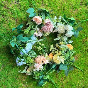 Bouquet de roses et pivoines artificielles Dream Castle en PVC et soie, pour décoration de mariage, maison et accessoires de photographie extérieure - Product Image 3