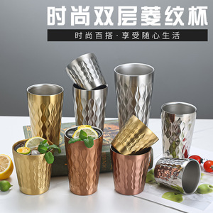 Stainless Steel Tumbler 304 Straight Cup Food Grade Anti Scalding Party <b>Beer</b> Mug - Product Image 2