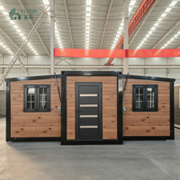 Casa Contenedor Expandible de 10 pies, 20 pies, 30 pies, 40 pies, Techo Impermeable, Casas Modulares Prefabricadas, Espacio de Oficina Móvil, Casa Plegable