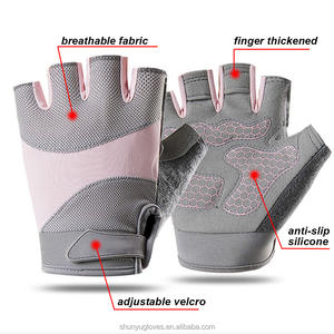 Guantes de <span class=keywords><strong>Gimnasio</strong></span> de Medio Dedo, Protector de Palma de Mano para Mujeres y Hombres con Soporte para Muñeca, para <span class=keywords><strong>Crossfit</strong></span>, Entrenamiento, Levantamiento de Pesas - Product Image 2