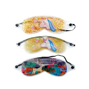 MOEN Customized Unicorn Pattern Glitter Eye Mask Hot And Cold Compress Reusable Medical Cold Compress Beauty Care Gel Eye Mask