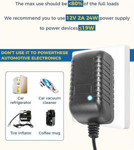 12V 2A DC chuyển đổi xe Thuốc lá nhẹ hơn ổ cắm Power adapter, xe Power Adapter chuyển đổi, cung cấp điện biến tần AC/DC chuyển đổi - Product Image 5
