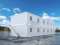 Villa duplex préfabriquée isolée et durable JHCE avec maison conteneur mobile et bureau amovible en panneaux sandwich
