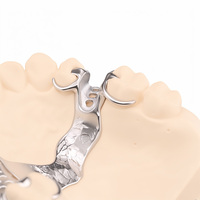 Prothèse partielle en Vitallium Cobalt Chrome sur mesure, structure amovible RPD, cadre métallique, marque Ecolab, certifiée ISO 9001