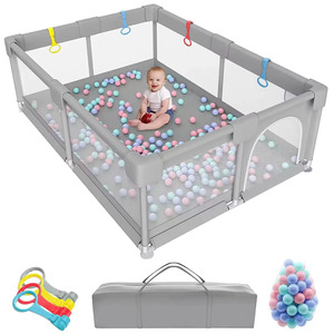 Corralito plegable para interior/exterior para niños Corralito Para Bebes Safe Secure Baby Playpen con características de seguridad para bebés pequeños - Product Image 1