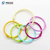Yiwang anéis de ligação coloridos, anéis enroladores de folhas soltas para cartões de memória