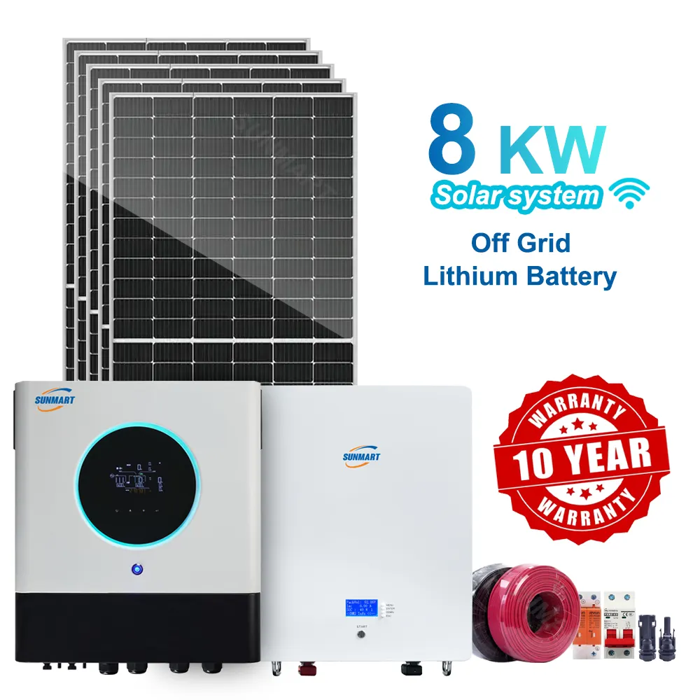 8kw 8kv photovoltaic generator station pv 8000watt solar energy system