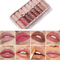 Set de Brillant à Lèvres Personnalisé Haute Pigmentation Brillant et Hydratant Végétalien Longue Tenue Repulpant Gloss Transparent Marque Privée