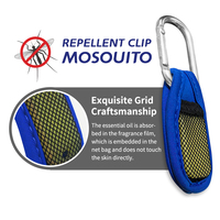 Pendentif anti-moustiques portable et écologique pour l'extérieur, à base d'huiles essentielles, étanche, pour le camping
