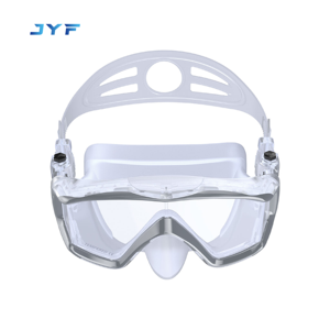 Maschera Subacquea per Adulti di Alta Qualità Marca JYF, Design a Tre Specchi, Maschera in Silicone per Immersioni Marine, Occhiali <span class=keywords><strong>da</strong></span> Immersione in Vetro - Product Image 3