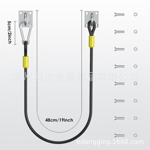 ชุดล็อคฝาถังขยะสแตนเลสพร้อมสายลวดสำหรับถังขยะกลางแจ้งใช้ในครัวเรือน - Product Image 4