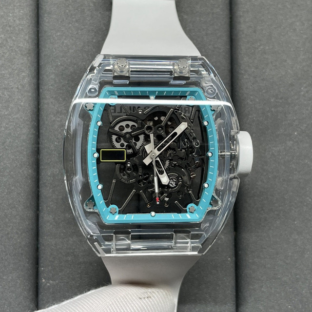 The New Best-selling 3501 Crystal Transparent case Barrel-shaped Sports Watch Is a Waterproof Mechanical Watch for Men