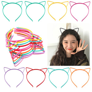 Katzen ohr Kawaii rutsch fester Zahn Kunststoff Haar bügel für Mädchen Haarschmuck Günstige Großhandel Kinder Kind Nettes Stirnband - Product Image 2