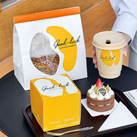 AT PACK Nouveautés : Série de contenants alimentaires personnalisables avec logo – Gobelets à café en papier à double paroi pour boissons chaudes, thé au lait, bubble tea à emporter