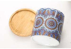 Nouveau jardinière succulente Mandala, pot coloré nordique, pot de fleur en céramique d'exportation (plante non incluse) ensemble de 4 pièces - Product Image 6