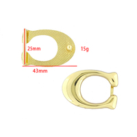 Ventes directes des fabricants de nouvelle boucle de ceinture boucle de ceinture en forme de C personnalisée 25mm boucle de ceinture pour femmes