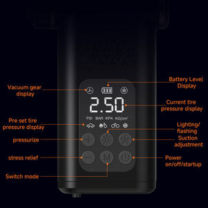 <span class=keywords><strong>Aspirateur</strong></span> de voiture polyvalent avec pompe à air, lumière LED, <span class=keywords><strong>souffleur</strong></span> de poussière et 4 embouts, forte aspiration, rechargeable, en matériau ABS - Product Image 6