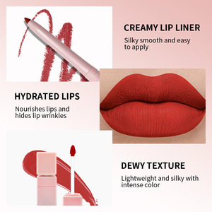 Groothandel Biologische <span class=keywords><strong>2</strong></span> In 1 Beauty Cadeau Roze Lipliner En Lipgloss Set Dagelijks Gebruik Make-Up Lipgloss Kits Met Mat Effect - Product Image 4