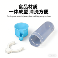 Abreuvoir et mangeoire automatiques pour oiseaux, distributeur d'eau anti-goutte et récipient à nourriture par gravité pour perroquets, canaris, pinsons, tourtereaux