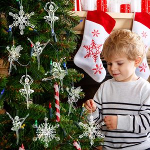Adornos Colgantes de Acrílico Transparente con Figura de Bailarina para Decoración de Árbol de Navidad - Product Image 2