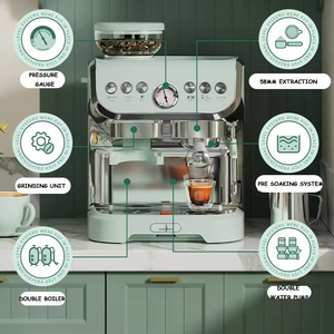 Máquina de Café Espresso Profesional Comercial Italiana 3 en 1 de 19 Bares - Product Image 3